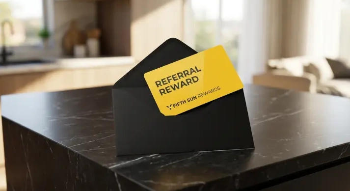 A gift card for the referral reward