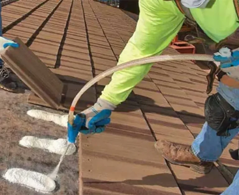 Roof Tile Adhesive application