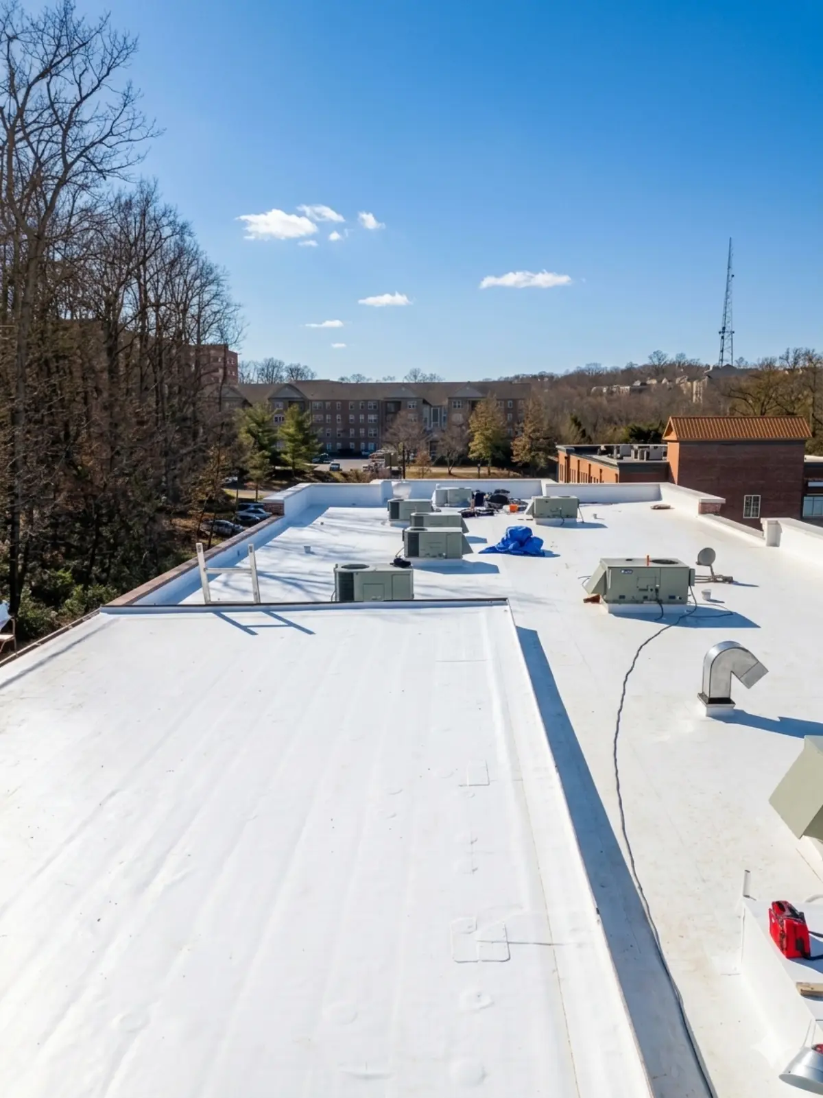 Finished commercial roof