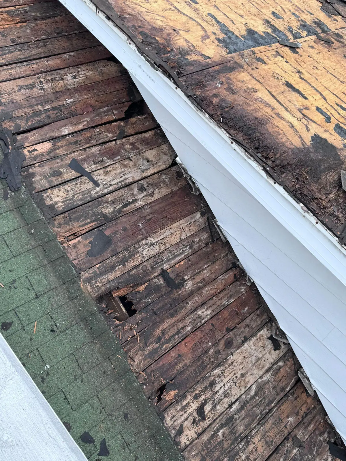 Damaged Residential Roofing